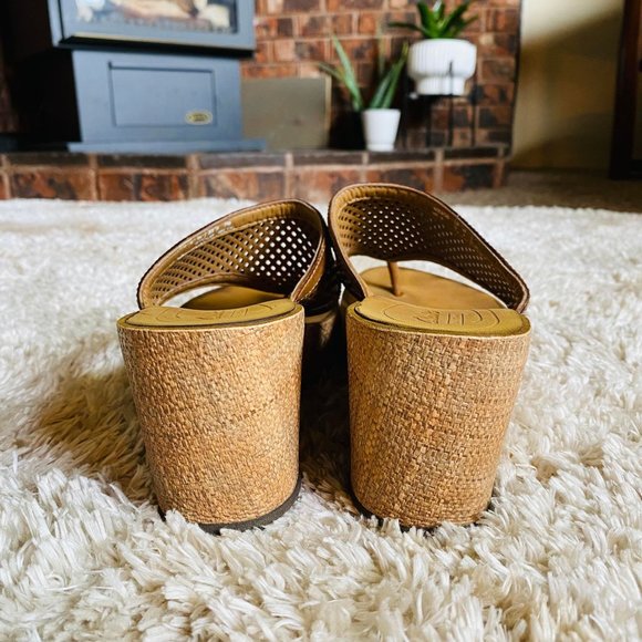 Clarks Platform Strappy Wedge Sandals - Picture 2 of 7